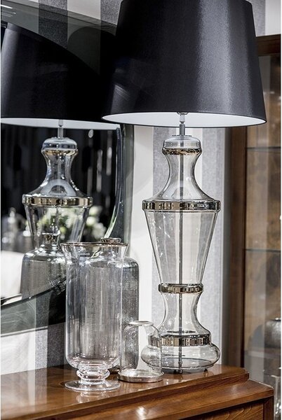 4concepts Designová stolní lampa ROMA PLATINUM