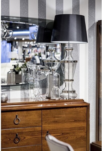 4concepts Designová stolní lampa ROMA PLATINUM