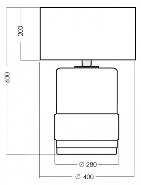 4concepts Designová stolní lampa UMBRIEL ANTHRACITE BLACK Barva: černo/bílá
