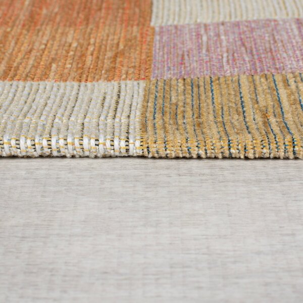 Koberec v oranžovo-přírodní barvě 155x230 cm Riley Block Geo – Flair Rugs
