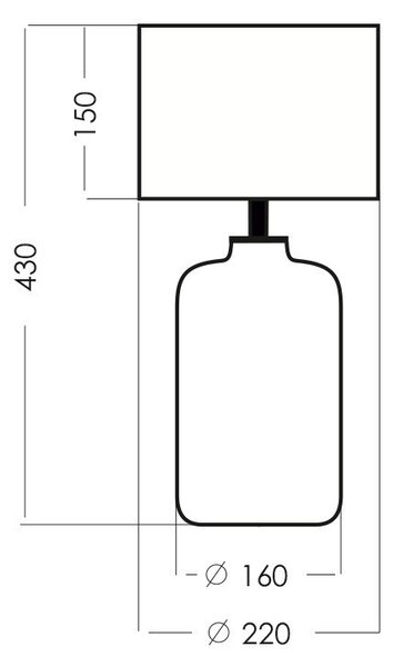 4concepts Designová stolní lampa YSTAD
