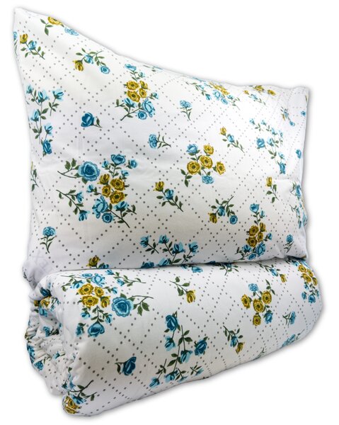 Povlečení krep 140x200, 70x90cm Olivie blue