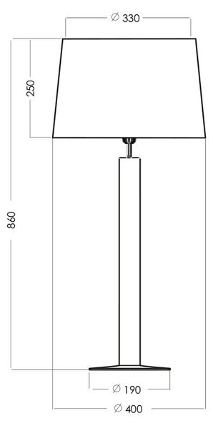 4concepts Designová stolní lampa FJORD Barva: Bílá