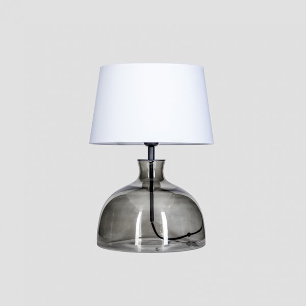 4concepts Designová stolní lampa HAGA ANTHRACITE Barva: Bílá