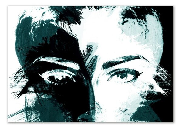 Fotoobraz na skle Abstrakce žena osh-86671532