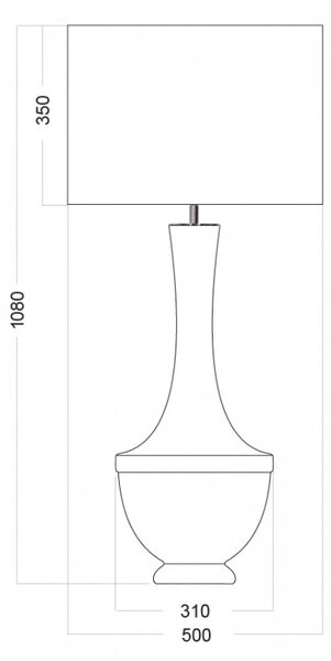 4concepts Designová stolní lampa TROYA SAPPHIRE