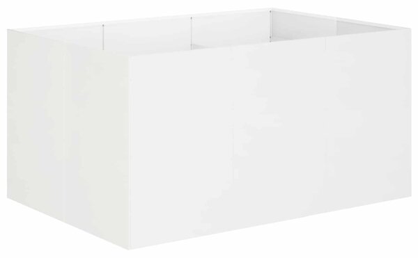 Zahradní pěstebník Bílá 120 x 80 x 60 cm Studená válcovaná ocel