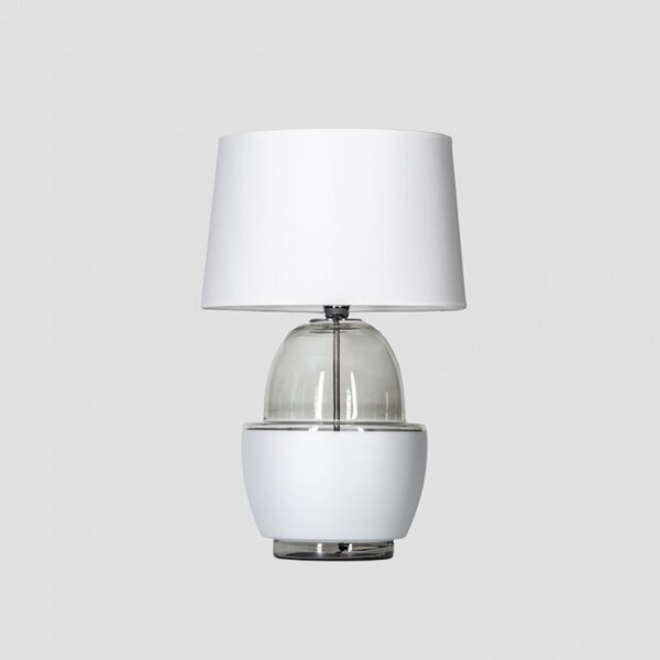 4concepts Designová stolní lampa ARIEL ANTHRACITE SILVER Barva: Bílá