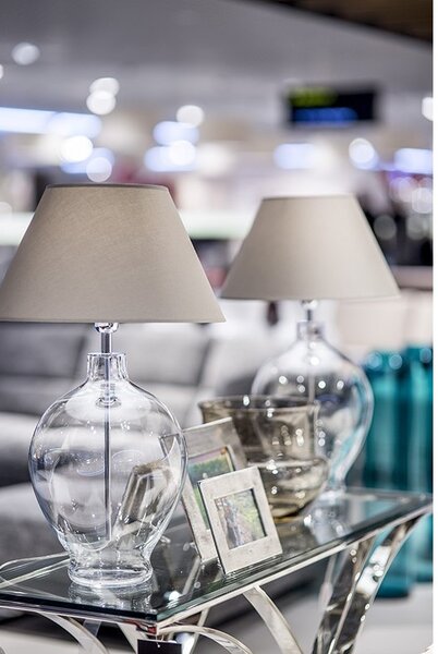 4concepts Designová stolní lampa CAPRI Barva: Šedá