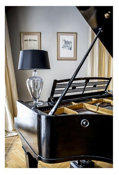 4concepts Luxusní stolní lampa BRISTOL Barva: Černá