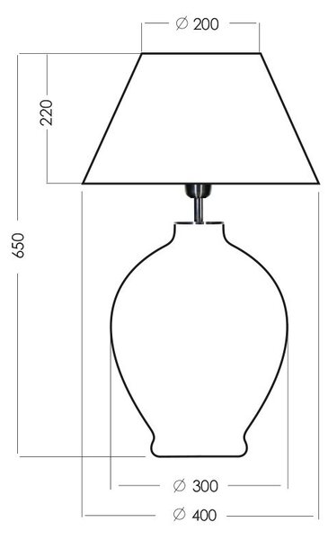 4concepts Designová stolní lampa CAPRI Barva: Šedá