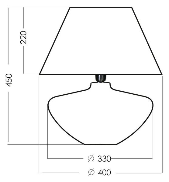 4concepts Designová stolní lampa MADRID Barva: Šedá
