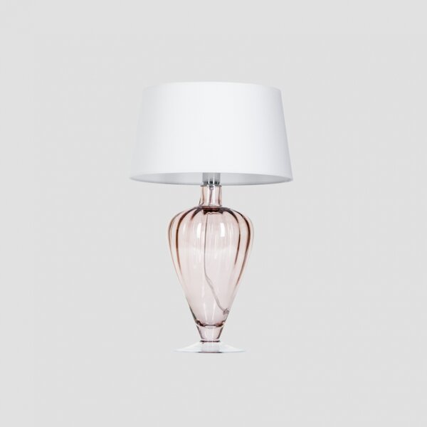 4concepts Luxusní stolní lampa BRISTOL TRANSPARENT COPPER Barva: Bílá