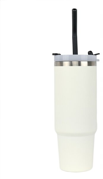 Runbott Latt Termohrnek s rukojetí a brčkem - 800 ml, Krémový