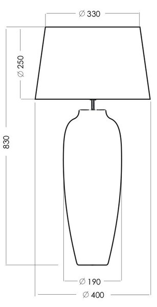 4concepts Designová stolní lampa CANNES