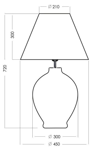4concepts Designová stolní lampa CAPRI