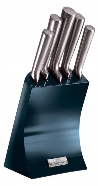 Sada nožů v bloku Berlinger Haus Aquamarine Metallic Line, 5 ks