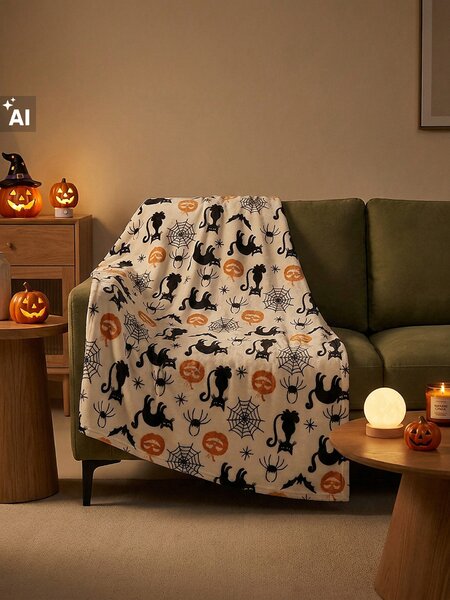 Sinsay - Deka s halloweenským motivem - vícebarevná