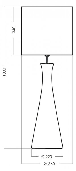 4concepts Designová stolní lampa CHIANTI
