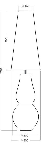 4concepts Designová stojací lampa MILANO BLACK