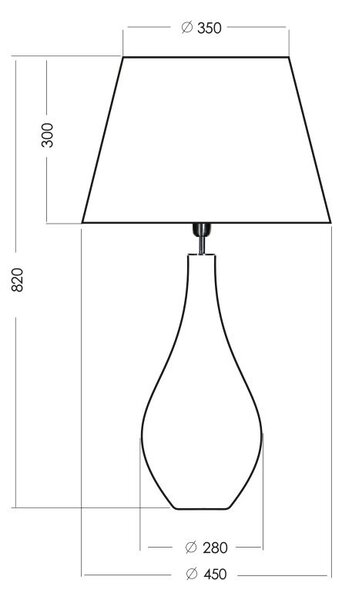 4concepts Designová stolní lampa MODENA BLACK