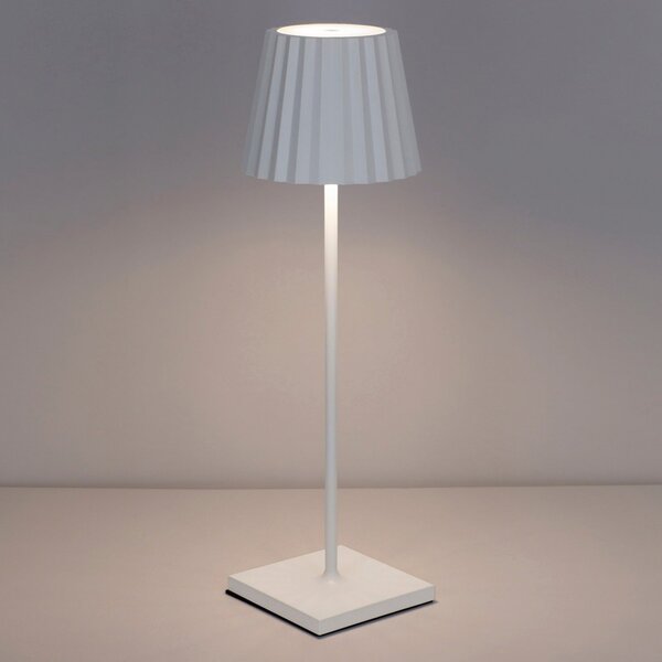 Dopo Litta Round LED přenosná lampa bílá