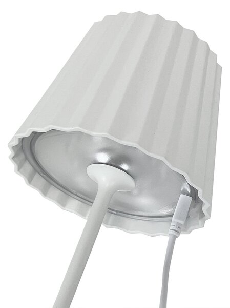 Dopo Litta Round LED přenosná lampa bílá