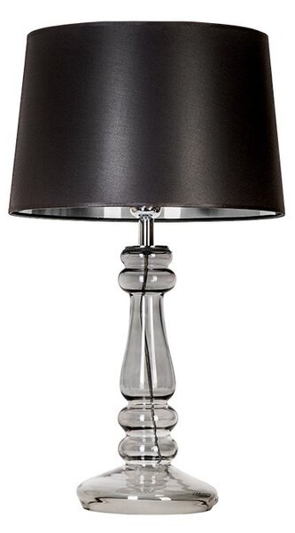 4concepts Designová stolní lampa PETIT TRIANON TRANSPARENT BLACK Barva: Černo-stříbrná
