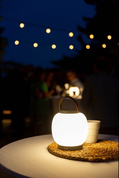 Dopo BUBBLE USB LED přenosná lampa antracitová