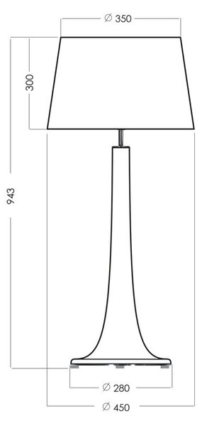 4concepts Luxusní stolní lampa LOZANNA TRANSPARENT COPPER Barva: Bílá