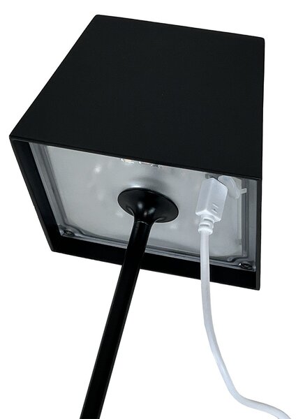 Dopo Litta Square LED přenosná lampa černá