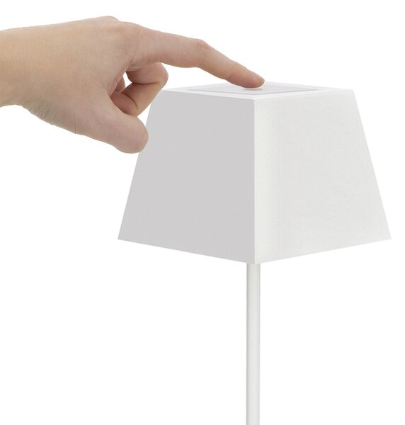 Dopo Litta Square LED přenosná lampa bílá