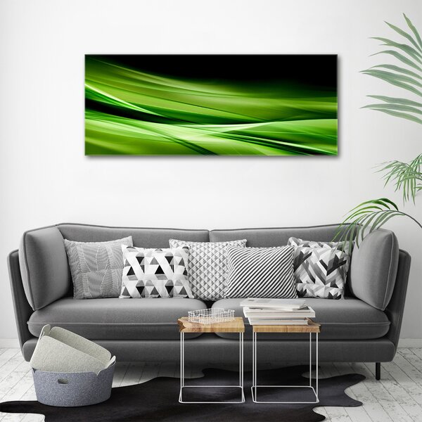 Foto obraz canvas Zelené vlny pozadí oc-87078667