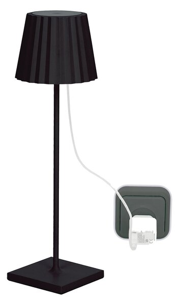 Dopo Litta Round LED přenosná lampa černá