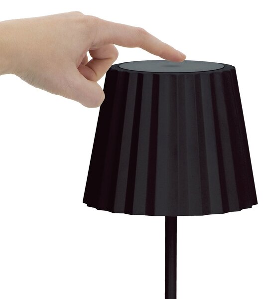 Dopo Litta Round LED přenosná lampa černá