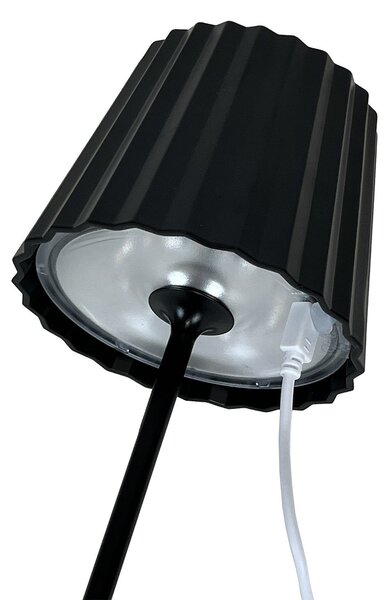 Dopo Litta Round LED přenosná lampa černá