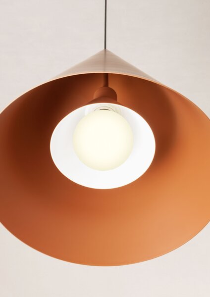 Redo Minimalistické závěsné svítidlo KONOS, ø35cm Barva: Černá