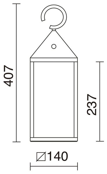 Dopo ERICE USB LED přenosná lampa antracitová