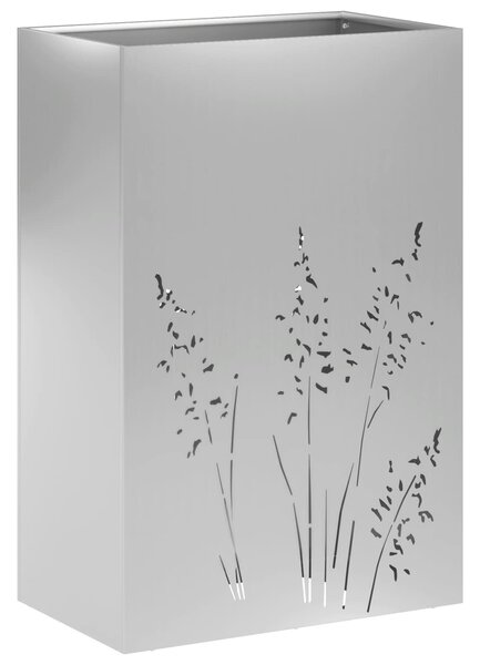 Zahradní pěstebník Stříbrná 50 x 30 x 75 cm Pozinkovaná ocel