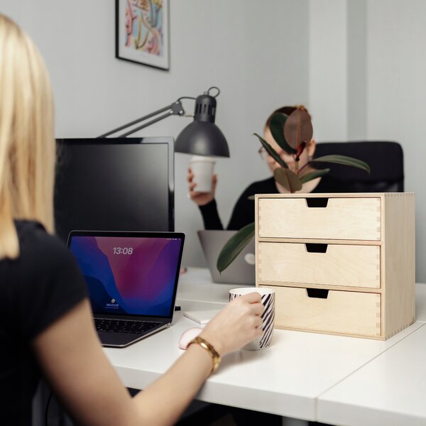 Creative Deco Mini dřevěná komoda se 3 zásuvkami