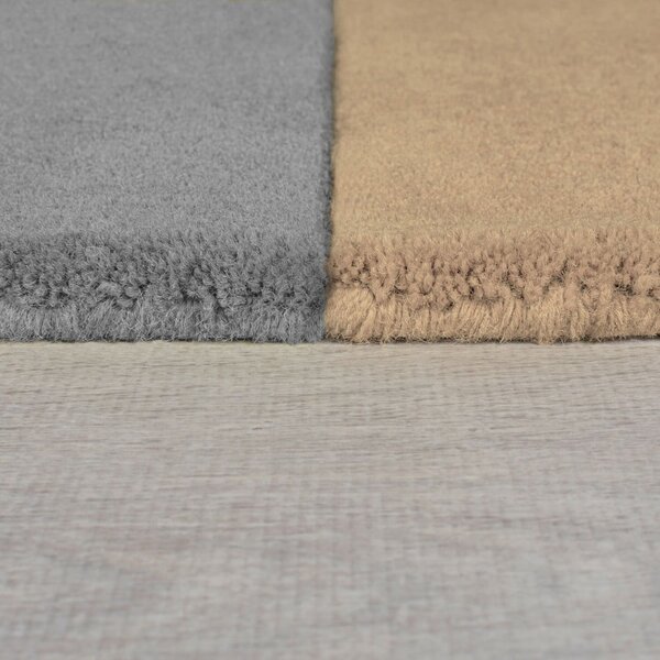 Černo-šedý ručně tkaný vlněný koberec 120x180 cm Lozenge Monochrome – Flair Rugs