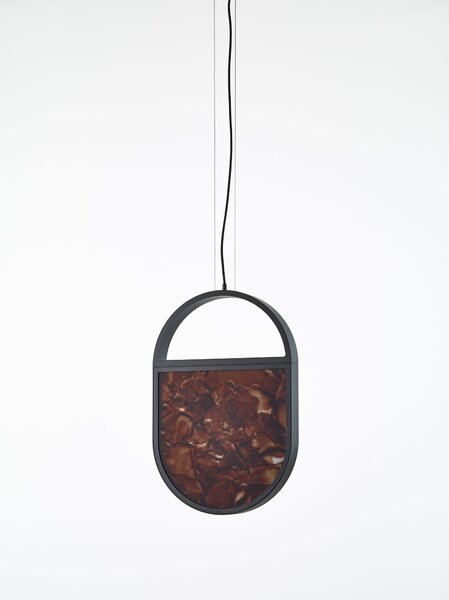 Brokis Designové závěsné svítidlo Geometric Oval 2/3 Bottom PC1150 Barva spodní části skla: triplex opál BROKISGLASS (CGGB2768), Povrchová úprava skla: lesklý povrch (lícová strana) (CGSU2736)