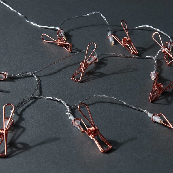 CLIP COUTURE LED Světelný řetěz s USB s klipsy 10 světel