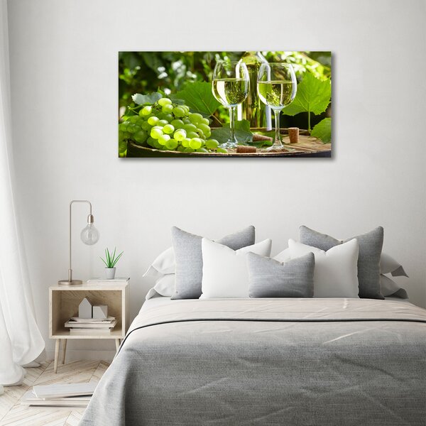 Foto obraz canvas Bílé víno a ovoce oc-87376150
