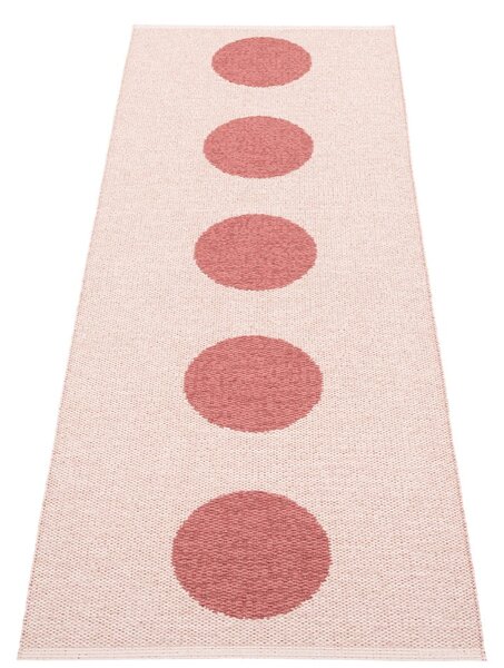 Světle červený vnitřní a venkovní běhoun 70x200 cm Vera Pop Blush – Pappelina