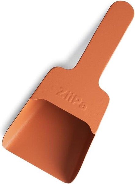 Lžíce na pelety - terakota - robustní konstrukce - ergonomický design pro snadné plnění