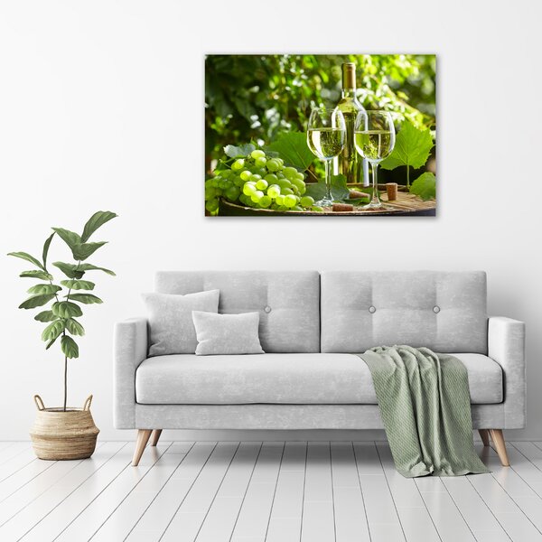 Foto obraz canvas Bílé víno a ovoce oc-87376150