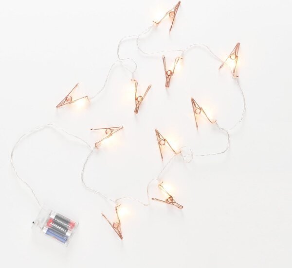 CLIP COUTURE LED Světelný řetěz s USB s klipsy 10 světel