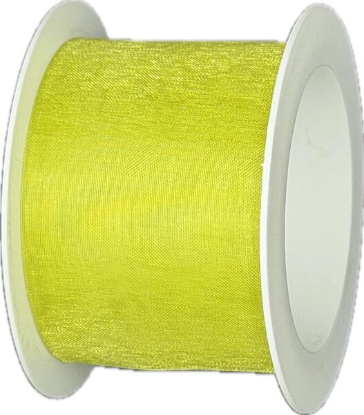 Stuha organzová ORGANDY Light Green sv.zelená 40mm x 4m (7,- Kč/m)