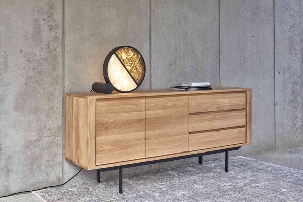 Brokis Designová stolní lampa Geometric PC1270, ⌀43cm Barva spodní části skla: triplex opál BROKISGLASS (CGGB2768), Povrchová úprava skla: lesklý povrch (lícová strana) (CGSU2736), Barva horní části skla: triplex opál BROKISGLASS (CGC2676)